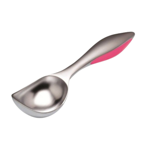 Cuillère à crème glacée argentée en acier inoxydable poli de taille moyenne pour restaurants hôtels cafés maison - Product Image 1