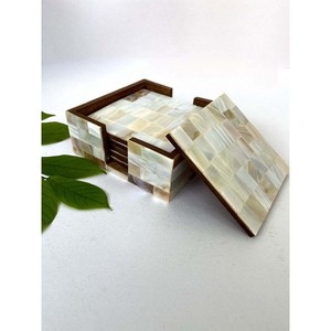 Plateaux de service en nacre de qualité supérieure de haute qualité avec caboteur Set Hotels & Restaurant At Star Crafts India - Product Image 2