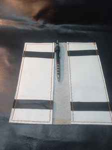 Logo personnalisé Portefeuille chéquier en cuir véritable luxe - Product Image 4