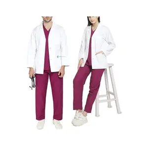 Clinic Uniform Doctors Scrub Suits Set OEM SMS Scrub Suit Factory Supply Directly Scrub Uniforms Nursing Uniforms Medical
