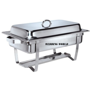 Plato de frotamiento de metal de lujo Calidad superior Hecho a mano Diseñador Calentador de alimentos Roudn Forma Plato de comida de acero inoxidable - Product Image 6