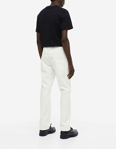 Vaqueros anchos personalizados de mezclilla, estilo casual vintage, holgados, desgastados, con efecto lavado a la piedra para hombre - Product Image 2