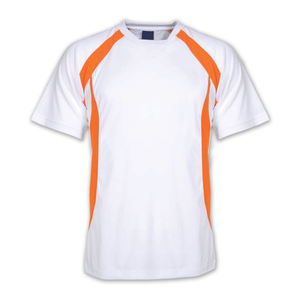 Trendy Summer Color-block O-neck Short-sleeve T-<b>shirt</b> Moisture-wicking 220g Knitted Blank Sporty Relaxed Fit T-<b>shirts</b> - Product Image 1