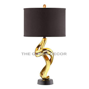 Modern Luxury Aluminum Metal Table Top <b>Lighting</b> Lamps Classic Gold <b>Mirror</b> Polish for Resorts Decoration - Product Image 6