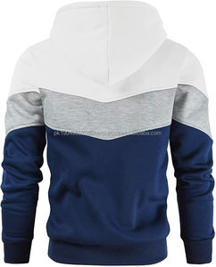 เสื้อฮู้ดดี้ขนสัตว์หนานุ่มสั่งทำพิเศษ มีกระเป๋า สำหรับฤดูหนาว หนา อุ่น สีพื้น สำหรับผู้ชาย - Product Image 3