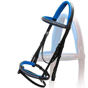 Bride de cheval en cuir de qualité supérieure pour la course et l'équitation Brides de cheval en cuir de qualité exclusive légère avec forme - Product Image 1