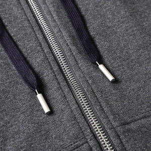 Chándal de algodón con diseño de logotipo y estampado bordado personalizado para hombre, ropa de entrenamiento informal, sudaderas con capucha y pantalones de chándal, conjunto de dos piezas - Product Image 2