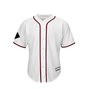 Derniers modèles de maillots de baseball personnalisés par le fabricant avec le nom du joueur de l'équipe, respirants, à deux boutons, multicolores, maillots de softball - Product Image 2