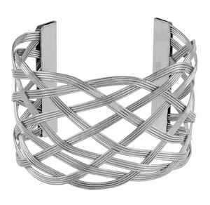 Bracelets de manchette en laiton personnalisés avec des conceptions de pierre élégantes Tendances de la mode pour des looks et un style à la mode à bas prix - Product Image 4