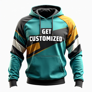 Sudadera con Capucha Personalizada para Hombre, Duradera, de Algodón Combinado, Estilo Urbano Informal para el Invierno, Diseño Sublimado - Product Image 6