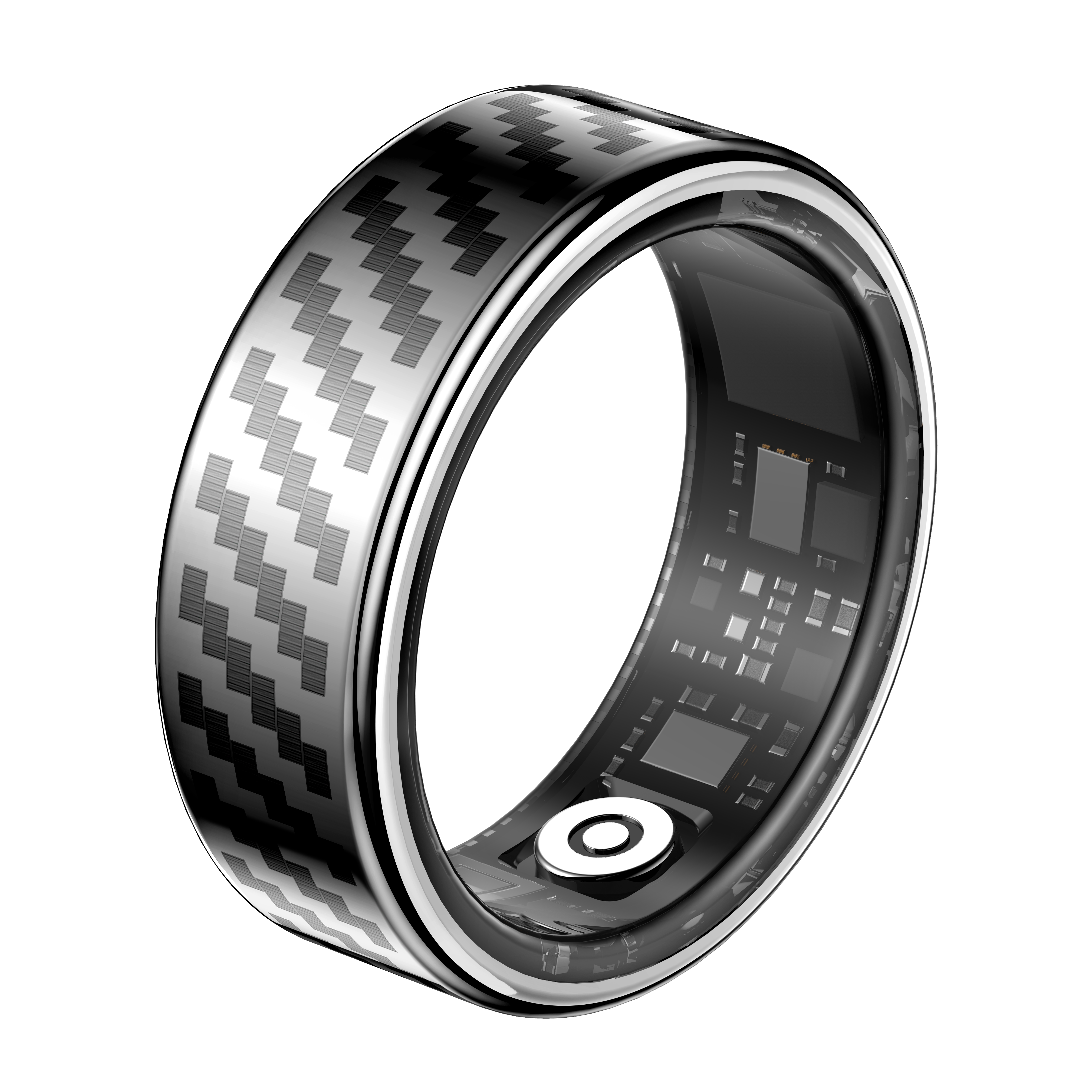 Bright silver carbon fiber