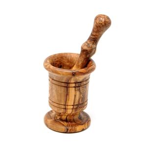 OEM Manufacture Long Handle Wooden <b>Pestle</b> With Wide <b>Mortar</b> Designed For Smooth Grinding And Easy Handling In Daily Cooking Tasks - Product Image 1