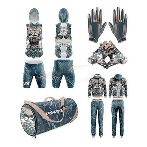 Vente en gros d'uniformes de football américain haut de gamme Ensembles de vêtements d'entraînement personnalisés Sacs à dos de compression légers et respirants - Product Image 1