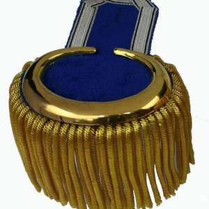 Épaulettes de luxe brodées en dentelle et fil de bullion, accessoires d'uniforme personnalisés pour la promotion - Product Image 3