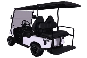 Voiturette de golf électrique 4 places de luxe abordable avec batterie longue portée, sièges en cuir premium et conduite silencieuse – Meilleur prix Pro - Product Image 6