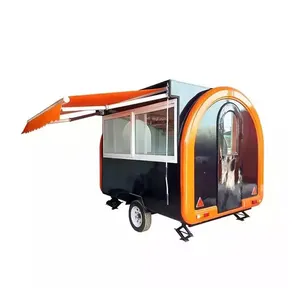 Multi-function Coffee Carts Food Trailer Mobile, Food Cart Ice Cream Mini Food Truck
