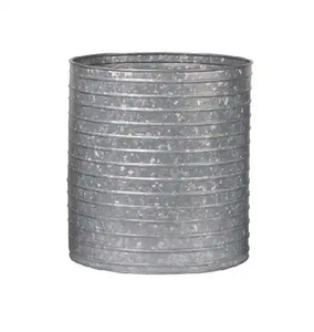 Handmade Galvanized Flower <b>Planter</b> With <b>Wood</b> Side Handles for Home & Hotel Table Decoration Modern Look Flower <b>Planter</b> Oval Tub - Product Image 2
