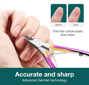 กรรไกรตัดหนังที่ตัดหนังกำพร้าที่มีสีสันสวยงามกรรไกรตัดเล็บที่ตัดหนังที่ตายแล้วเครื่องมือความงาม - Product Image 3