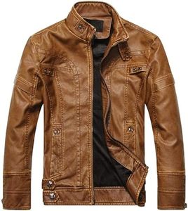 Chaqueta de cuero de moto para hombre, cortavientos ajustado a la moda, personalizado, informal, al por mayor, para la temporada de invierno - Product Image 1
