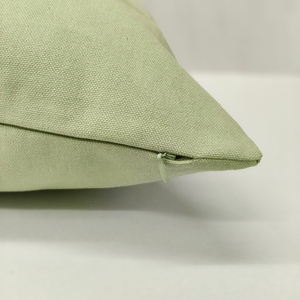 100% Cotton <b>Canvas</b> Cushion <b>Cover</b> Light Sage Green Heavy Duty Decorative Sofa Pillow Case Eco Friendly - Product Image 6