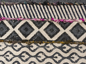 พรมอินเดียพรมทอมือพรมผ้าฝ้ายตกแต่งพื้นทำด้วยมือขายส่งพรม hurrie พรมบริการที่กำหนดเอง - Product Image 3