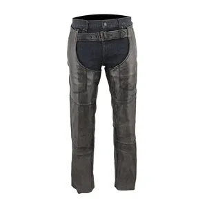 กางเกงหนังมอเตอร์ไซค์แบบดิสเทรส - Product Image 1