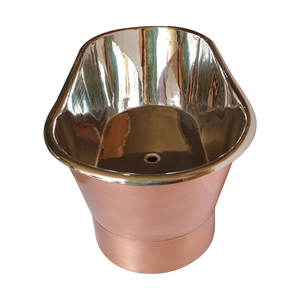 Eco Friendly Stainless Steel <b>Metal</b> Bath <b>Tub</b> Custom Shape Bathing <b>Tub</b> For Home Hotel Usage Bathroom Accessories Hot Selling Price - Product Image 5