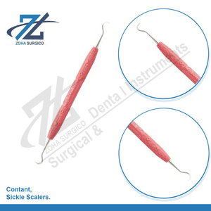 Escaladores de Hoz Instrumentos periodontales terminados Curetas dentales Gracey Periodontal Dental SurgicaL Fabricante Pakistán Inoxidable - Product Image 3