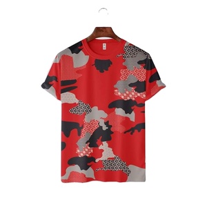 T-shirts col rond pour hommes T-shirt imprimé Offre Spéciale de couleur unie avec logo personnalisé et bordure contrastée 100% coton - Product Image 1