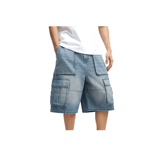 <b>Men's</b> Fashion Stretch Denim Shorts <b>Jeans</b> with Comfortable Fit <b>Men</b> Denim Outdoor Use Cargo Shorts <b>For</b> <b>Men</b> - Product Image 6