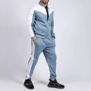 Ensemble de survêtement de sport pour homme de qualité supérieure, écologique, uni, logo personnalisé, coton, entraînement en salle de sport, deux pièces, fournisseur en gros, faible MOQ - Product Image 6