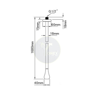 Mélangeur encastré au plafond en acier inoxydable à prix abordable – Produit en gros - Product Image 2