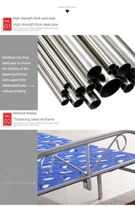 Thiết Kế Mới Gấp Giường Trại Giá Rẻ Gấp Giường Kim Loại Gấp Giường - Product Image 6