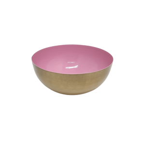 Unque Design Iron Round <b>Bowl</b> Iron Light Pink Pc <b>Large</b> Size <b>Mixing</b> <b>Bowl</b> for Kitchen & Wedding Decoration Handmade - Product Image 1