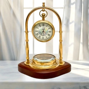 นาฬิกาติดผนังสไตล์โบราณสุดหรูย้อนยุคนาฬิกาไม้คลาสสิกทำด้วยมือของตกแต่งบ้านสุดหรูสำเนียงภายใน - Product Image 4