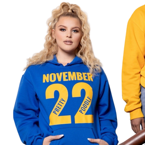 November เสื้อสเวตเตอร์พูเดิ้ลสวยๆสำหรับผู้หญิง, สเวตเชิ้ตคอตตอนนิ่มปักลายแกมม่า - Product Image 2