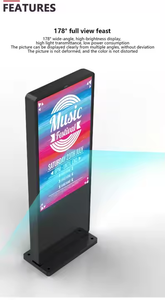 จอแสดงโฆษณาป้ายดิจิตอล LCD หน้าจอสัมผัสแสดงผลโฆษณากลางแจ้ง - Product Image 5