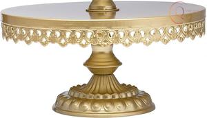 Support à gâteau en métal tendance avec des courbes élégantes, rehausse le style des pâtisseries et des desserts à la maison - Product Image 3