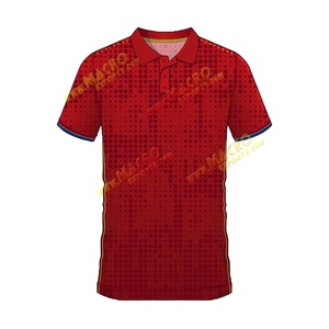 T-shirts polo de golf à manches courtes avec impression par sublimation pour hommes Polos UNISEXE - Product Image 2