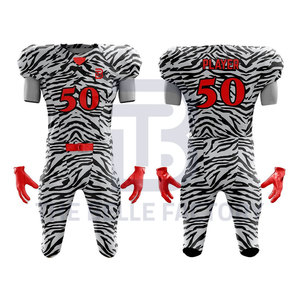 Uniforme de fútbol americano de alta calidad hecho a medida para adultos, nuevo diseño con camisetas bordadas y características transpirables, estilo de conjunto - Product Image 1