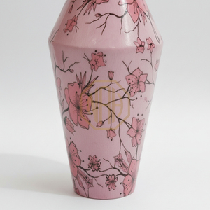 Coastal Iron Flower <b>Vase</b> Enamel Printed Stylish <b>Decorative</b> <b>Vase</b> for Wedding Events and Elegant Home Decor - Product Image 5