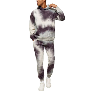 Logo Brodé Personnalisé Hommes Survêtement Hommes Ensemble Manteau À Capuche Pantalon Sweat À Capuche Surdimensionné Joggers Costumes - Product Image 1