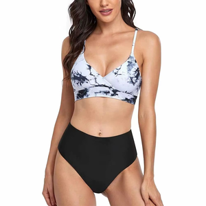 Ensembles de bikini pour femmes OEM de gros sur mesure soutien-gorge de sport sublimé avec culotte de dessous noire pour adulte - Product Image 1