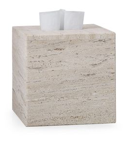 Caja de pañuelos de mármol de lámina dorada, servilletero decorativo de lujo para el hogar, organizador de pañuelos elegante para baño, oficina, sala de estar - Product Image 6