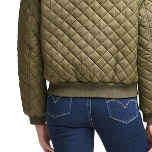 Vente en gros 2024 blouson aviateur simple à la mode pour femmes personnalisé OEM blousons aviateur chauds chauds respirants d'hiver en bas quantité minimale de commande - Product Image 6