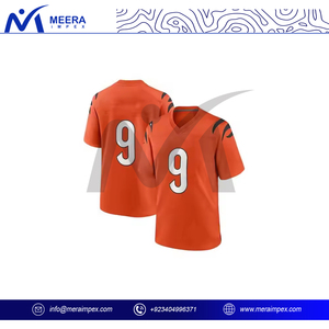 2025 Fashion Custom Sublimation Print Adult American Football Jersey Oversized Boxy Fit Breathable Short Mesh Football Shirt Men - Product Image 3