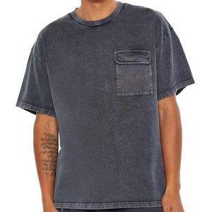 T-shirt pour homme surdimensionné personnalisé 100% coton, grande taille, coupe ample, avec logo personnalisé vierge - Product Image 1