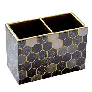 ที่ใส่ช้อนส้อมไม้พิมพ์ลายตกแต่ง ราคาประหยัด สำหรับจัดระเบียบเคาน์เตอร์ครัวให้เรียบร้อย ผิวเรียบเนียน - Product Image 3