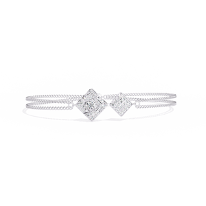 กำไลเพชรทองคำ 18k เพาะเลี้ยงในห้องปฏิบัติการ - สง่างามและเหนือกาลเวลา - Product Image 3