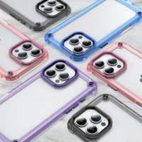 Funda Protectora Semitransparente a Prueba de Golpes de TPU+Acrílico de Color Puro para 15 Ultra 15 Pro Max